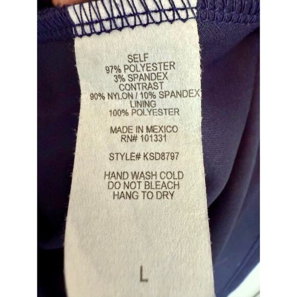 Charlotte Russe Y2K Navy Lace Skater Dress NWT Large - Picture 6 of 6